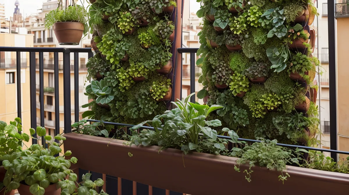 Ideas de huerto vertical en balcones pequeños para aprovechar cada rincón