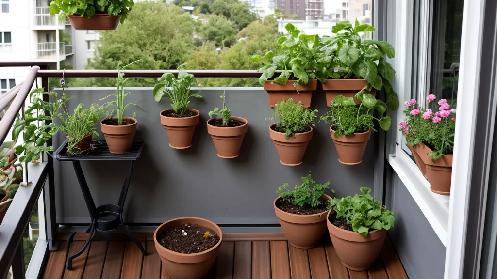 Manos de jardinera urbana mezclando sustrato orgánico rico en una maceta de barro.